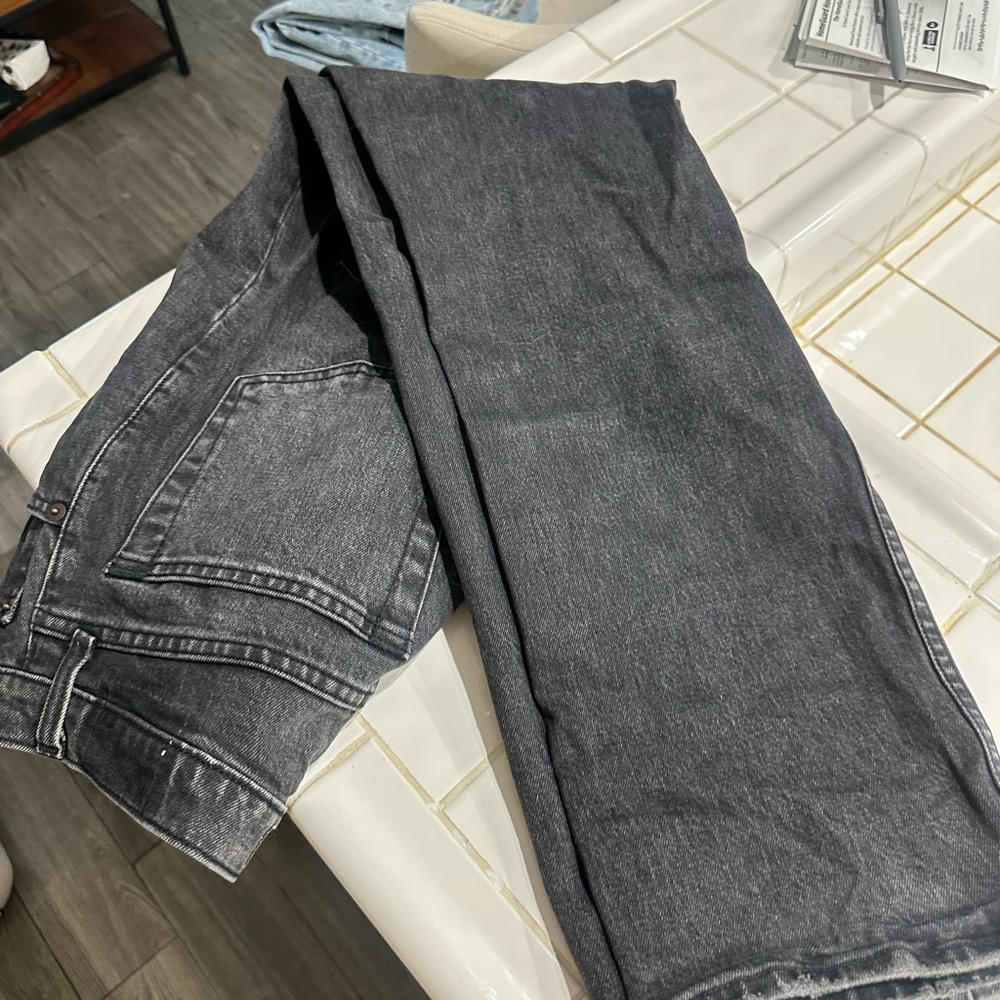 Abercrombie & Fitch Women’s Dark Gray Straight Jeans